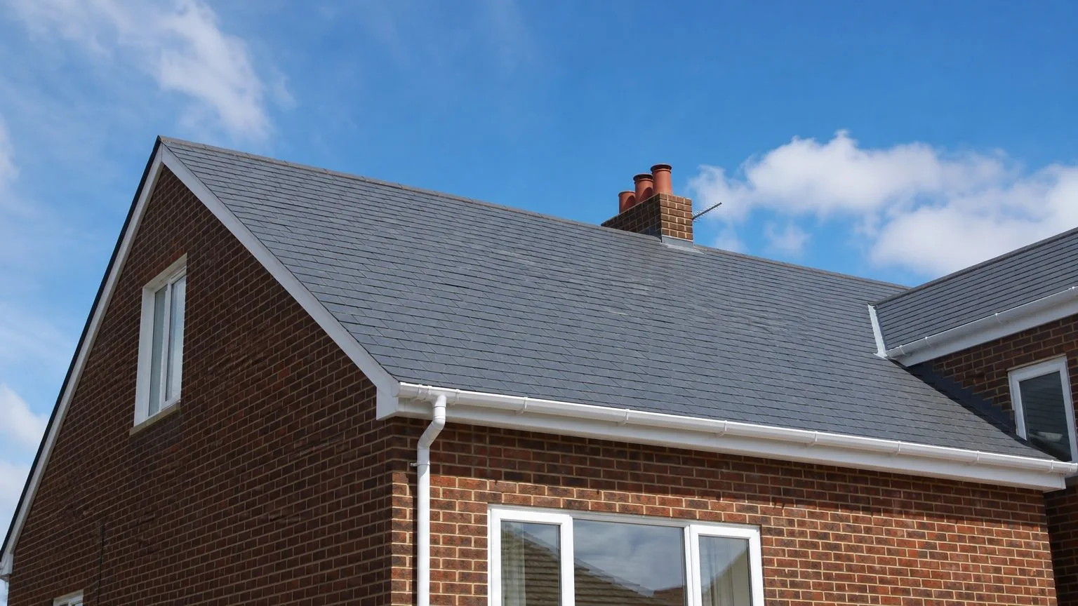 Original photograph of a finished roof